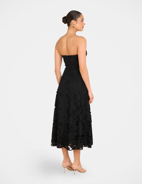 Nellie Strapless Midi Dress